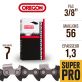 Chaîne tronçonneuse Oregon 56 maillons 3/8", 1,3 mm. 91VXL056E